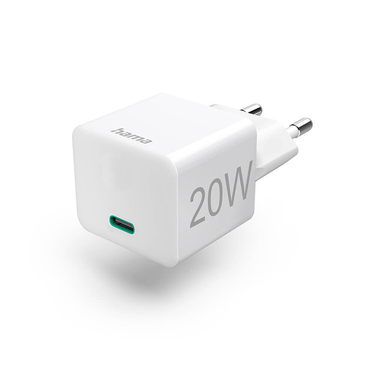 HAMA Charger 220V USB-C PD/Qualcomm 20W White