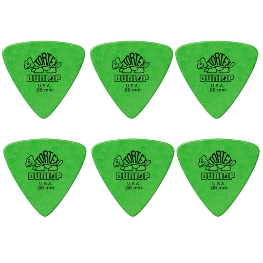 Dunlop Tortex Triangle 0,88 mm plektrum (6 st.)