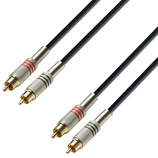 RCA Phono-kabel 2 x RCA-hane till 2 x RCA-hane 1 meter