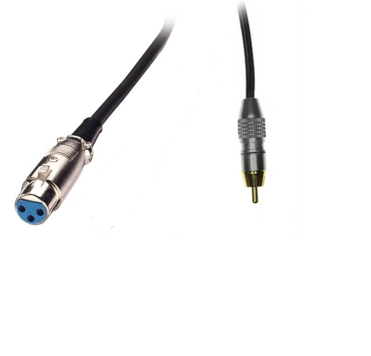 HiEnd XLR(hona)-till-phono kabel 3 meter 3 meter
