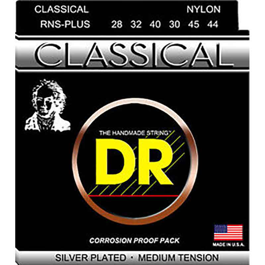 DR Strings RNS-Plus gitarrsträngar till spansk gitarr, medium tension