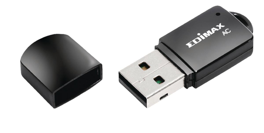 Edimax Trådlös USB-Adapter AC600 2.4/5 GHz (Dual Band) Svart