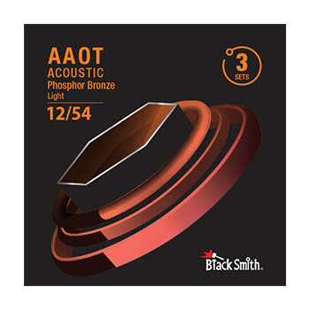 BlackSmith AAPB-1254-3P western-gitarr-strängar, 012-054 (3 SET)