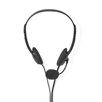 Nedis PC headset | On-Ear | Stereo | 2x 3.5 mm | Vikbara Mikrofon | Svart