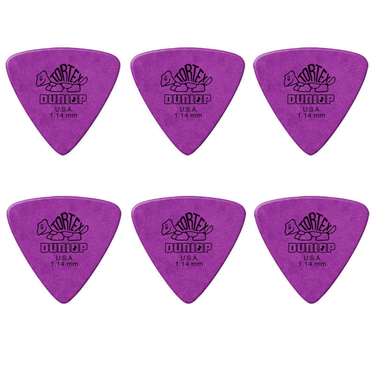 Dunlop Tortex Triangle 1,14 mm plektrum (6 st.)