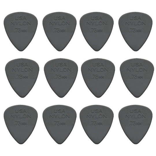 Dunlop Nylon Standard 0,73 mm plektrum (12 st.)