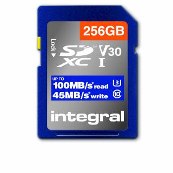 Integral High Speed SDHC/XC V30 UHS-I U3 256GB SD-minneskort