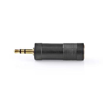 Nedis Stereo Audio Adapter | 3.5 mm Hane | 6.35 mm Hona | Guldplaterad | Rak | ABS | Antracit | 1 st. | Kartong med fönster