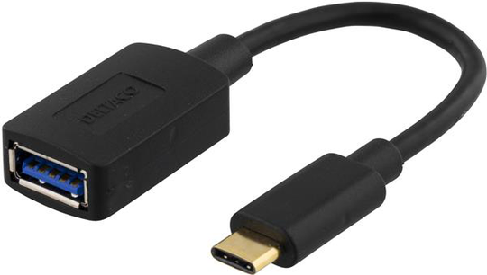 USB-adapter USB 3.1 Gen.1 Typ C -> USB Typ A hona, svart