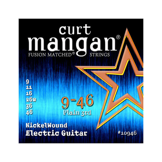 Curt Mangan 10946 Nickel Wound el-gitarr-strängar 009-046