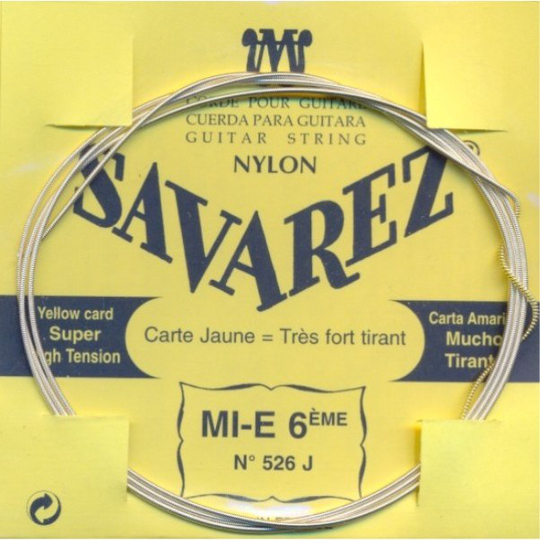 Savarez 526J E6 lös spansk gitarr-sträng, gul