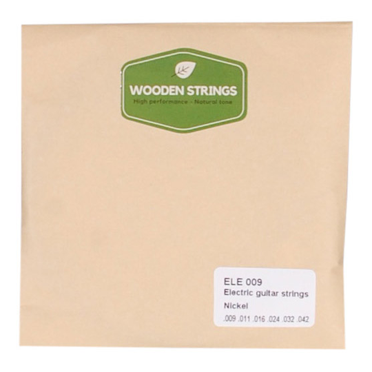 Wooden strings ELE009 el-gitarr-strängar, 009-042
