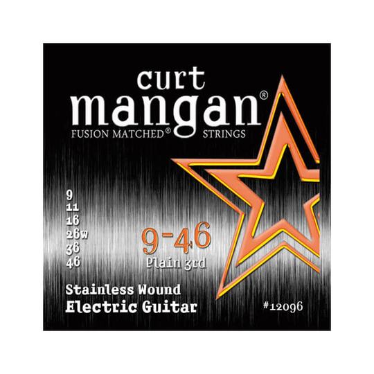 Curt Mangan 12096 Stainless Wound el-gitarr-strängar 009-046