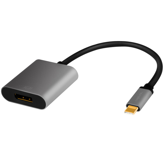 LogiLink: USB-C -> DisplayPort-adapter 4K/60Hz Alu 15cm