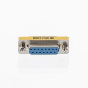 Valueline Seriell Adapter D-SUB 15-Pin Hona - D-SUB 15-Pin Hona Metall