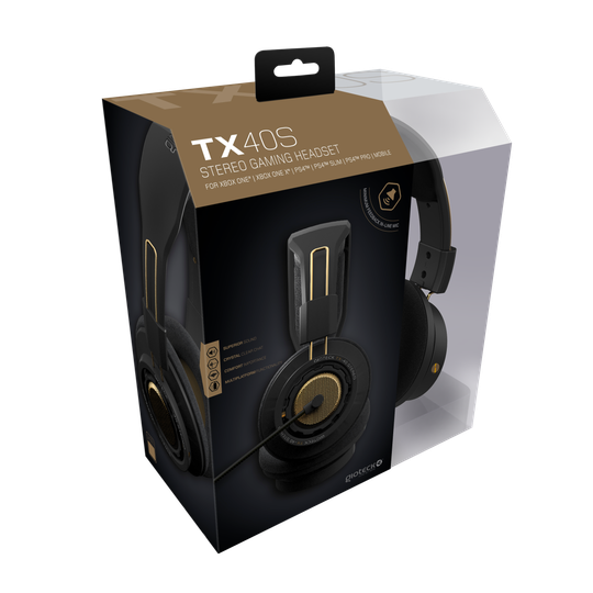 Gioteck TX-40 S Wired Stereo Gaming Headset (Black/Bronze)