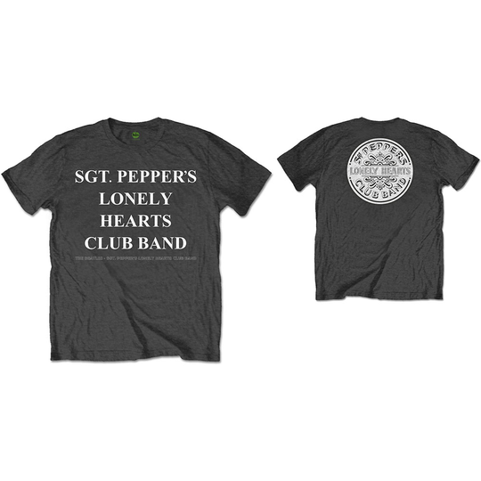 The Beatles: Unisex T-Shirt/SPLHCB with Drum (Back Print) (X-Large)
