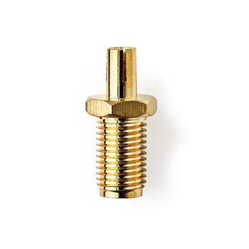 Nedis SMA Adapter | SMA Hona | TS9 | Guldplaterad | 50 Ohm | Rak | Koppar | Guld | 2 st. | Plastpåse