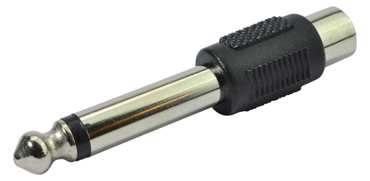 RCA hona till 6,3 mm Mono Jack-adapter