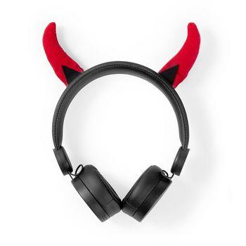 Nedis On-Ear Trådbundna Hörlurar | 3.5 mm | Kabellängd: 1.20 m | 85 dB | Röd / Svart