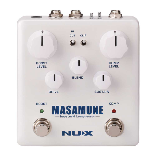 Nux Masamune booster & kompressor gitarr-effekt-pedal