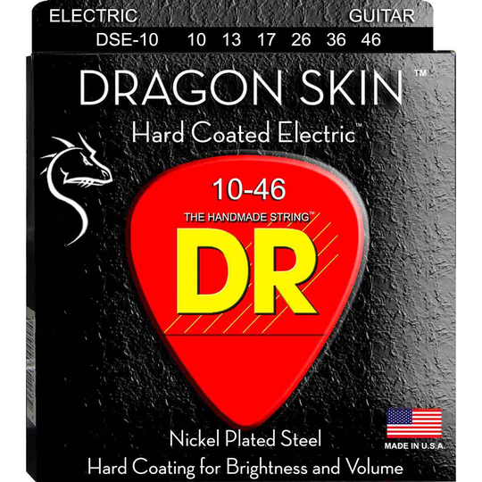 DR Strings DSE-10 Dragon skin el-gitarrsträngar, 010-046