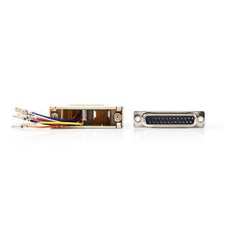 Nedis Serial adapter | Adapter | D-SUB 25-Pin Hona | RJ45 Hona | Nickelplaterad | Elfenben | Plastpåse
