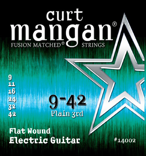 Curt Mangan 14002 Flatwound el-gitarrsträngar 009-042