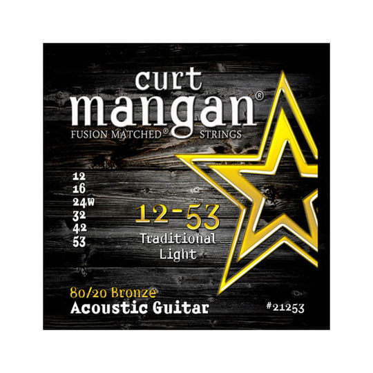 Curt Mangan 21253 80/20 Bronze western-gitarrsträngar 012-053