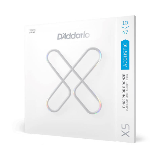 D'Addario XSAPB1047-12 12-strängad western-gitarrsträngar, 010-047