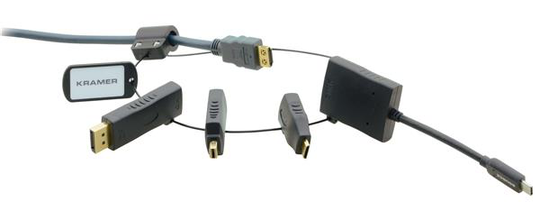 Kramer Adaptor Ring 5, Mini DP, DP, USB-C, Mini HDMI - HDMI