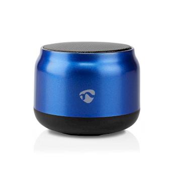 Nedis Bluetooth® Högtalare | Maximal batteritid: 4 hrs | Handhållen design | 5 W | Mono | Inbygd mikrofon | Synkroniseringsbar | Blå