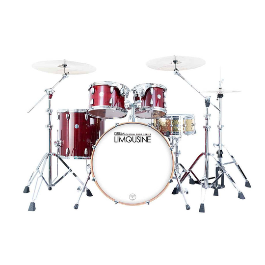 Drum Limousine Custom Shop 22 RD trumset red sparkle