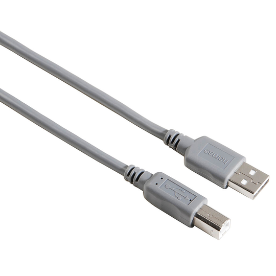 HAMA Kabel USB A-B Grå 5m