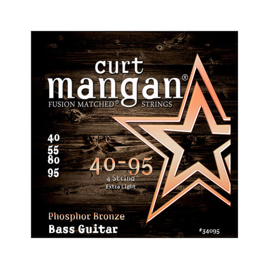 Curt Mangan 34095 Phosphor Bronze akustisk-bassträngar 040-095
