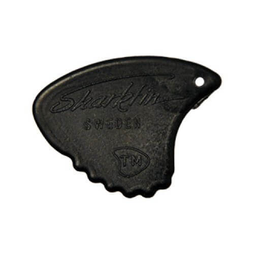 Sharkfin GP 107 Relief, Super Hard, Black plektrum (10 stk)