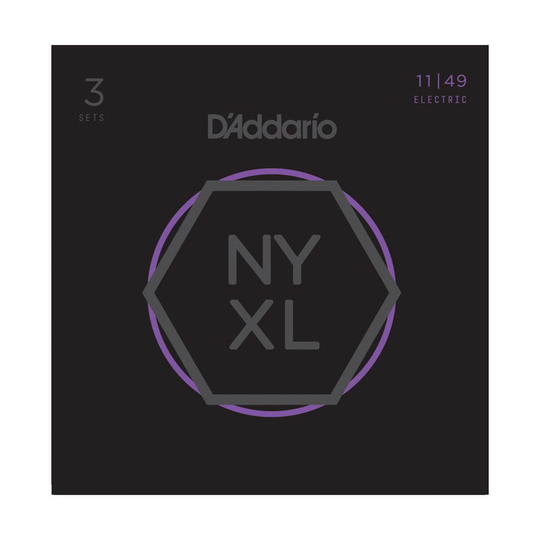 D'Addario NYXL1149-3P el-gitarr-strängar, 011-049 (3 set)