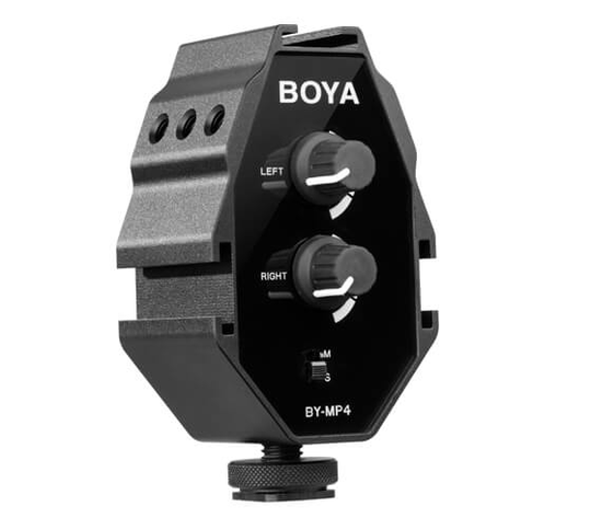 Boya BY-MP4 mikrofon-adapter till kamera