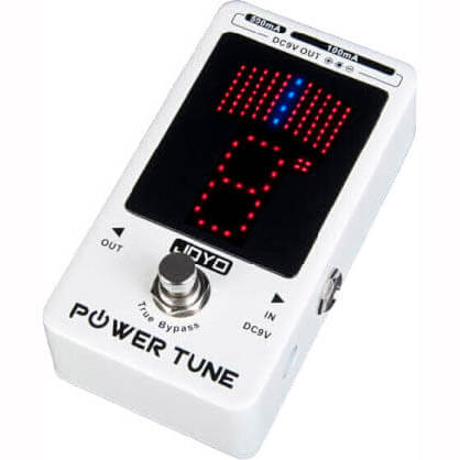 Joyo JF-18R pedal-tuner och multi-strömförsörjning